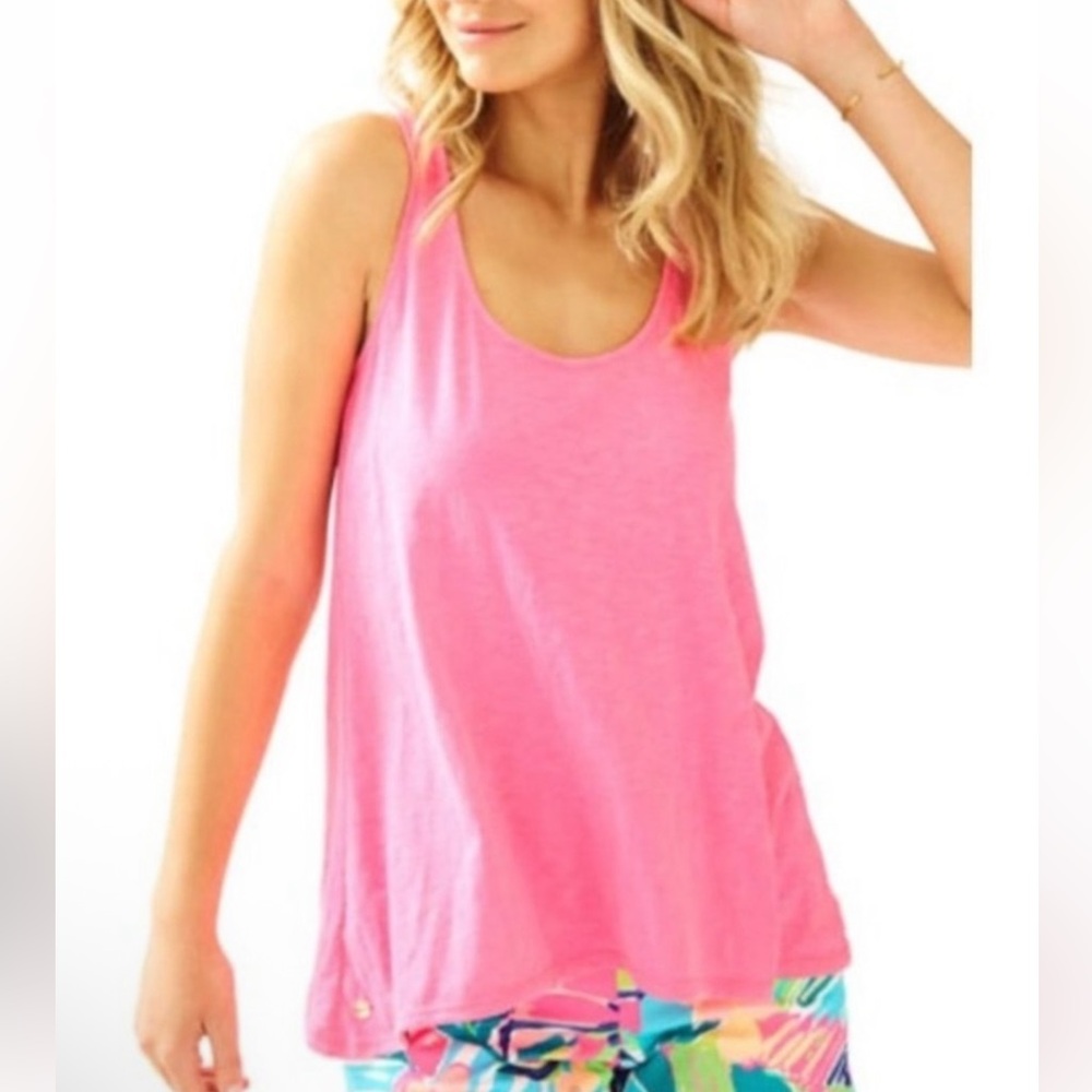 EUC Lilly Pulitzer Monterey Tank Top, Vibrant Pink, medium